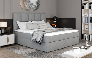 Кровать NORE Glossy 12 185x200 см, светло-серая цена и информация | Кровати | hansapost.ee