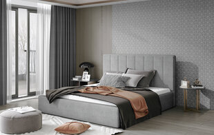 Кровать NORE Audrey 12, 160x200 см, светло-серая цена и информация | Кровати | hansapost.ee