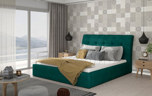 Кровать NORE Inge 07, 160x200 см, зеленая цена и информация | Кровати | hansapost.ee