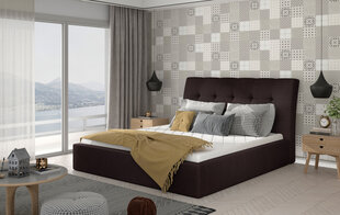 Кровать NORE Inge 09, 160x200 см, темно-коричневая цена и информация | Кровати | hansapost.ee