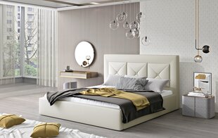 Кровать NORE Cloe 25, 200x200 см, бежевая цена и информация | Кровати | hansapost.ee