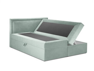Кровать Mazzini Beds Yucca 200x200 см, светло-зеленая цена и информация | Кровати | hansapost.ee