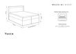 Voodi Mazzini Beds Yucca 200x200 cm, hall цена и информация | Voodid | hansapost.ee