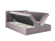Voodi Mazzini Beds Afra 200x200 cm, roosa цена и информация | Voodid | hansapost.ee