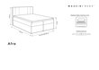 Voodi Mazzini Beds Afra 200x200 cm, sinine цена и информация | Voodid | hansapost.ee
