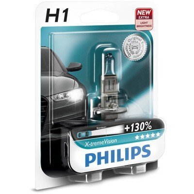 Pirn Philips H1 12V/55W +130% X-treme Vision, 1 tk hind ja info | Autopirnid | hansapost.ee