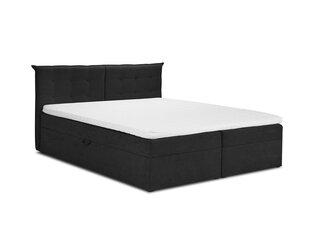 Кровать Mazzini Beds Echaveria 200x200 см, черная цена и информация | Кровати | hansapost.ee