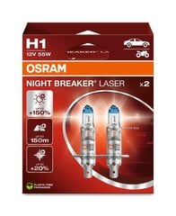 Автомобильная лампа Osram 64150NL H1 12V 55W цена и информация | Автомобильные лампочки | hansapost.ee