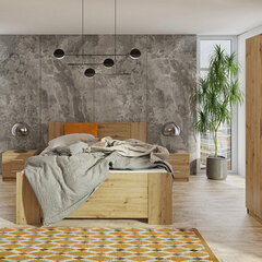 Кровать Selsey Rinker 160x200см, светло-коричневая цена и информация | Кровати | hansapost.ee