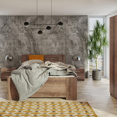 Кровать Selsey Rinker 160x200см, темно-коричневая цена и информация | Кровати | hansapost.ee