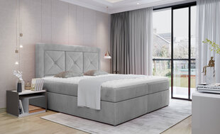 Кровать NORE Idris 15, 140x200 см, светло-серая цена и информация | Кровати | hansapost.ee