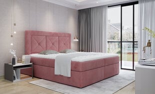 Кровать NORE Idris 17, 160x200 см, розовая цена и информация | Кровати | hansapost.ee
