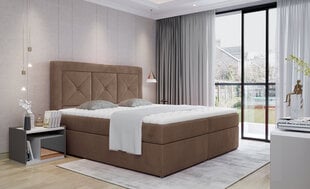 Кровать NORE Idris 10, 180x200 см, светло-коричневая цена и информация | Кровати | hansapost.ee