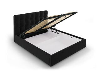 Кровать Mazzini Beds Nerin 140x200 см, черная цена и информация | Кровати | hansapost.ee