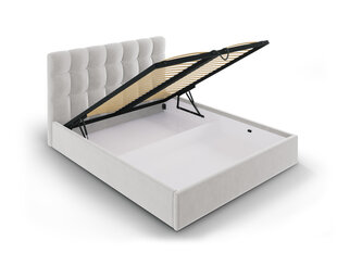 Кровать Mazzini Beds Nerin 160x200 см, светло-серая цена и информация | Кровати | hansapost.ee