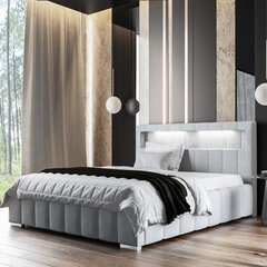 Кровать Selsey Foenum, 160x200 см, серая цена и информация | Кровати | hansapost.ee