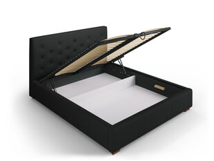 Кровать Micadoni Home Seri 45, 180x200 см, черная цена и информация | Кровати | hansapost.ee