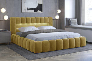 Кровать NORE Lamica 04, 140x200 см, желтая цена и информация | Кровати | hansapost.ee