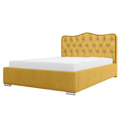 Кровать Selsey Sytian, 140x200 см, желтая цена и информация | Кровати | hansapost.ee