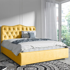 Кровать Selsey Sytian, 140x200 см, желтая цена и информация | Кровати | hansapost.ee