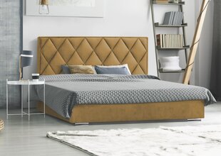 Кровать Caro, 160x200 см, желтая цена и информация | Кровати | hansapost.ee