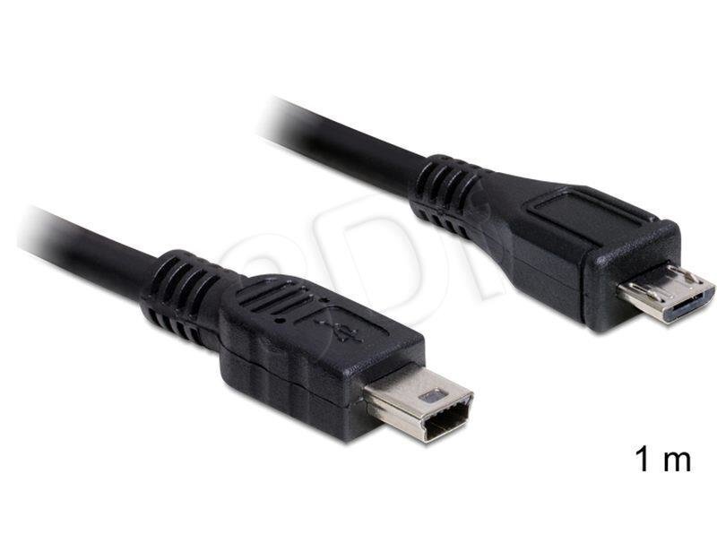 Delock - Kabel USB Micro BM->USB Mini BM 1m hind ja info | Juhtmed ja kaablid | hansapost.ee