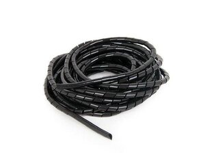 Gembird cable organizer - Spiral Wrapping Band, 10m, black, 12mm цена и информация | Кабели и провода | hansapost.ee