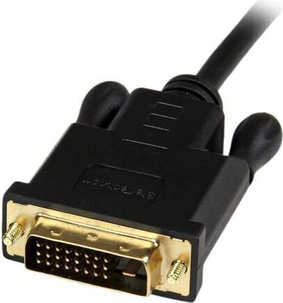 DisplayPort-DVI Adapter Startech DP2DVIMM6BS 1,8 m Must hind ja info | Juhtmed ja kaablid | hansapost.ee