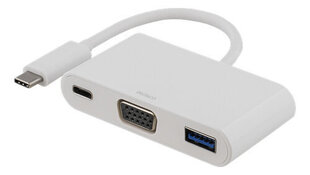 Deltaco USBC-1069, USB-C, VGA, 0,1m цена и информация | Адаптеры, USB-разветвители | hansapost.ee