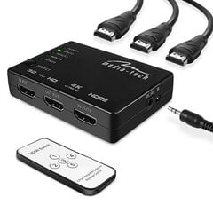 Media-Tech MT5207 HDMI Switch 4K hind ja info | USB adapterid ja jagajad | hansapost.ee