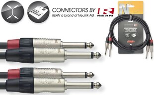 Stagg NTC3PR, Aux 6.35 мм, 3 м цена и информация | Кабели и провода | hansapost.ee