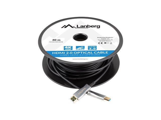 Lanberg CA-HDMI-20FB-0400-BK hind ja info | Juhtmed ja kaablid | hansapost.ee