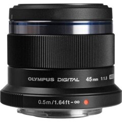 Olympus M.Zuiko Digital 45мм f/1.8 черный цена и информация | Объективы | hansapost.ee