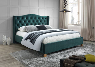 Кровать Signal Meble Aspen Velvet 180x200 см, зеленая цена и информация | Кровати | hansapost.ee