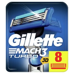 Насадки для бритвы Gillette Mach3 Turbo, 8 шт. цена и информация | Gillette Духи, косметика | hansapost.ee