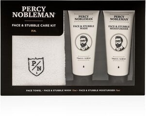 Näo- ja habemehoolduskomplekt meestele Percy Nobleman Face & Stubble Care Kit цена и информация | Средства для бритья и косметика | hansapost.ee