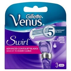 Raseerimisterad naistele Gillette Venus Swirl , 3 tk цена и информация | Средства для бритья и косметика | hansapost.ee