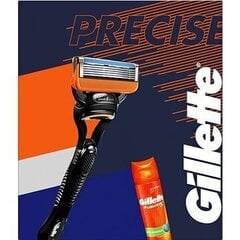 Raseerimiskomplekt meestele Gillette Razor Fusion5+: raseerija + habemeajamisgeel 200 ml цена и информация | Средства для бритья и косметика | hansapost.ee