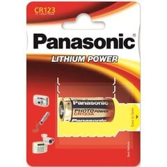 Panasonic элемент Lithium CR123, 1 шт. цена и информация | Батареи | hansapost.ee