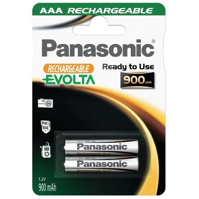 Panasonic NiMH AAA P03-Size S 1.2V 900mAh 2 pcs цена и информация | Patareid | hansapost.ee