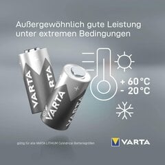 Батарейка Varta CR2 (EU Blister) цена и информация | Varta Освещение и электротовары | hansapost.ee