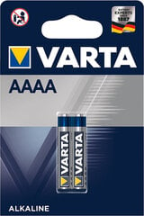 VARTA Professional Electronics AAAA батарейки, 2 шт. цена и информация | Батарейки | hansapost.ee
