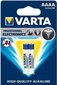 Patareid VARTA Professional Electronics AAAA, 2 tk hind ja info | Patareid | hansapost.ee