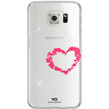 Kaitseümbris White diamonds Lipstick Heart, sobib Samsung Galaxy S6 telefonile, läbipaistev hind ja info | Telefonide kaitsekaaned ja -ümbrised | hansapost.ee