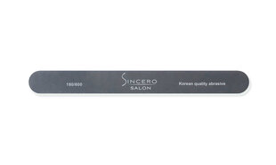 Профессиональная пилочка SINCERO SALON черная 180/600 цена и информация | Средства для маникюра и педикюра | hansapost.ee