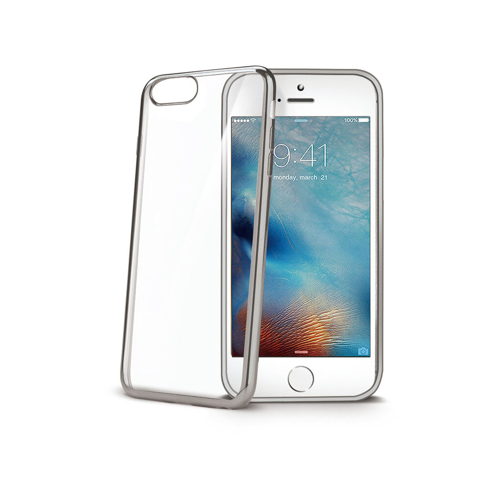 Celly Laser Ć¼mbris Apple iPhone 7'le, lĆ¤bipaistev hĆµbedane цена и информация | Telefonide kaitsekaaned ja -ümbrised | hansapost.ee