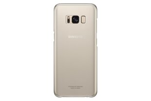 Samsung EF-QG955CFE Оригинальный супер тонкий чехол-крышка G955 Galaxy S8 Plus / S8+ Прозрачный/Золотой цена и информация | Чехлы для телефонов | hansapost.ee