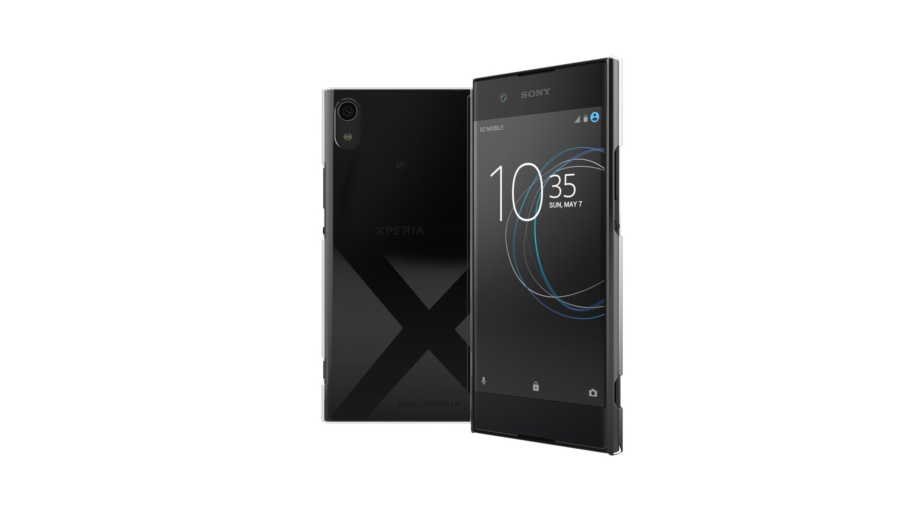 Sony Xperia XA1 cover Crystal By Muvit Black цена и информация | Telefonide kaitsekaaned ja -ümbrised | hansapost.ee