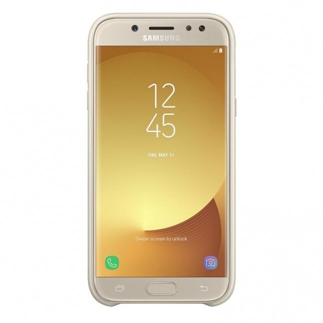 Samsung Galaxy J3 (2017) Cover Dual Layer Gold hind ja info | Telefonide kaitsekaaned ja -ümbrised | hansapost.ee
