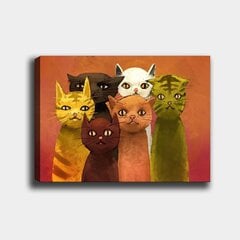 Репродукция Цветные котята цена и информация | Настенные деревянные декорации | hansapost.ee